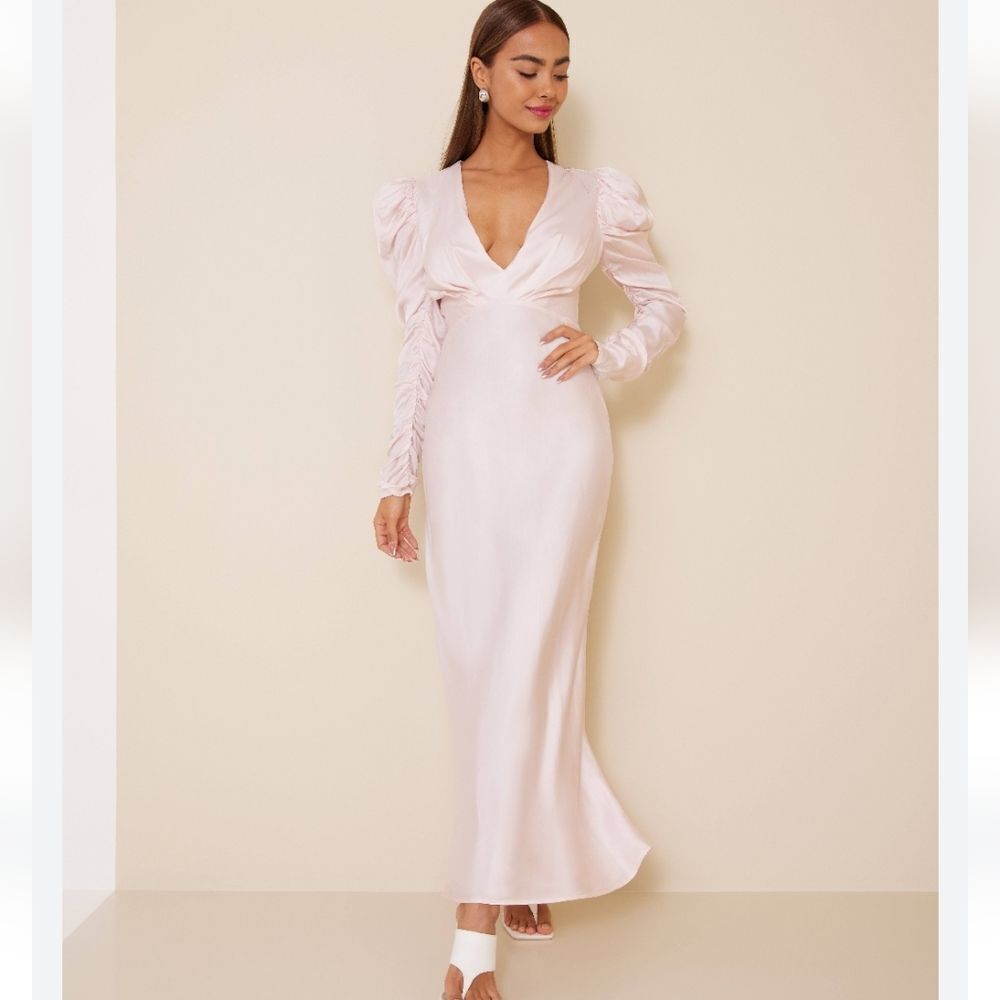 NWT  BARDOT - ZARIA MIDI DRESS IN SOFT PINK SIZE 10/XL